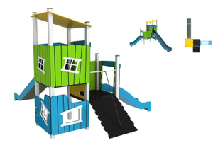 kids outdoor playset outdoor playground equipment custom playground PE-HT-016