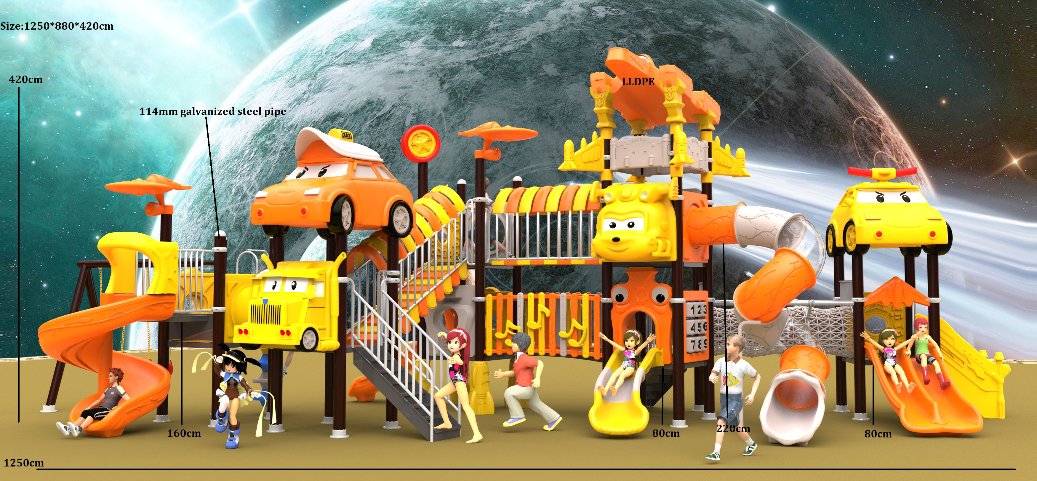 custom playground for amusement park HT-14015