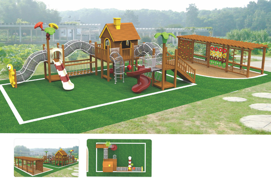 kids outdoor playset outdoor playground equipment custom playground MH-009