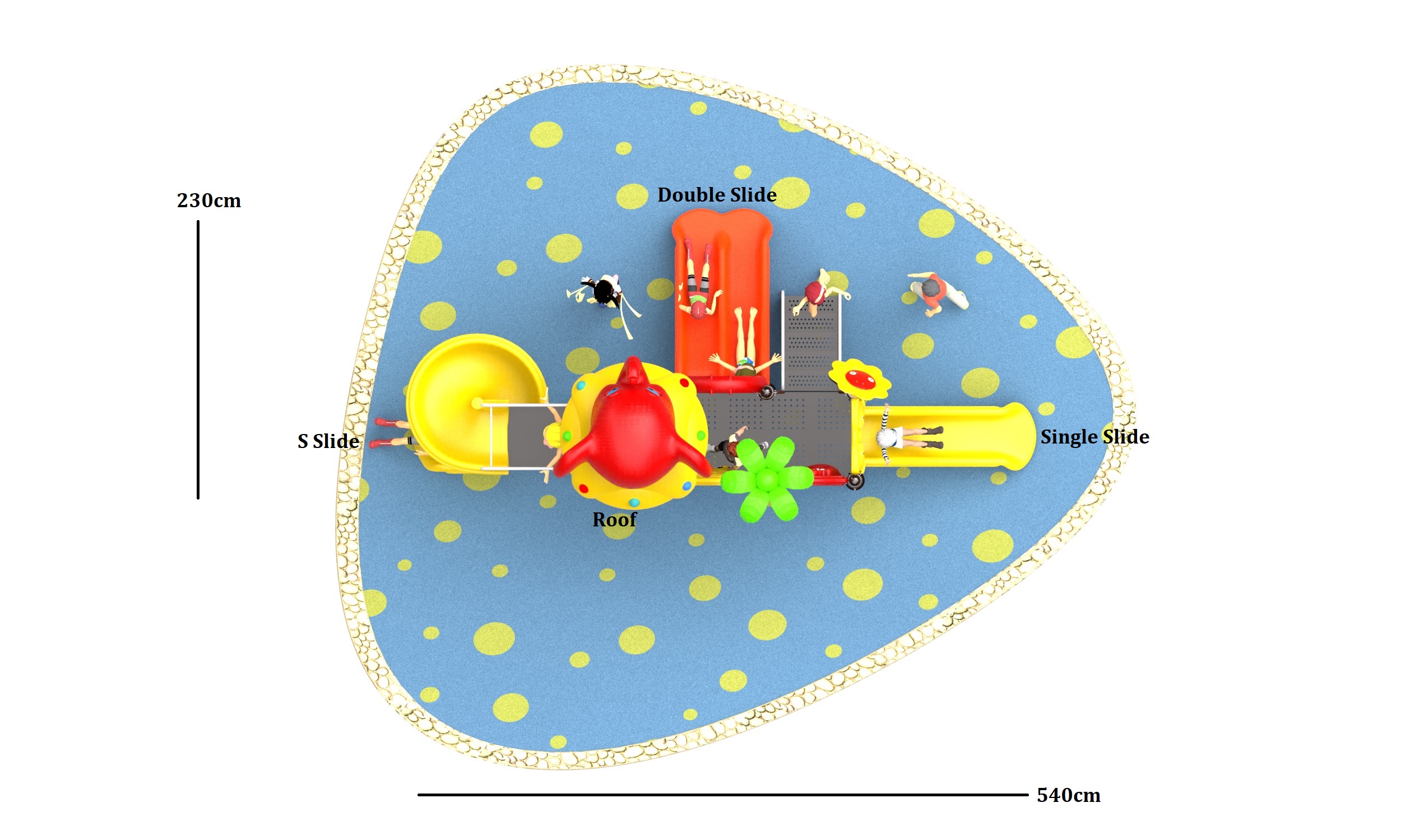 kids outdoor playground set HT-89008