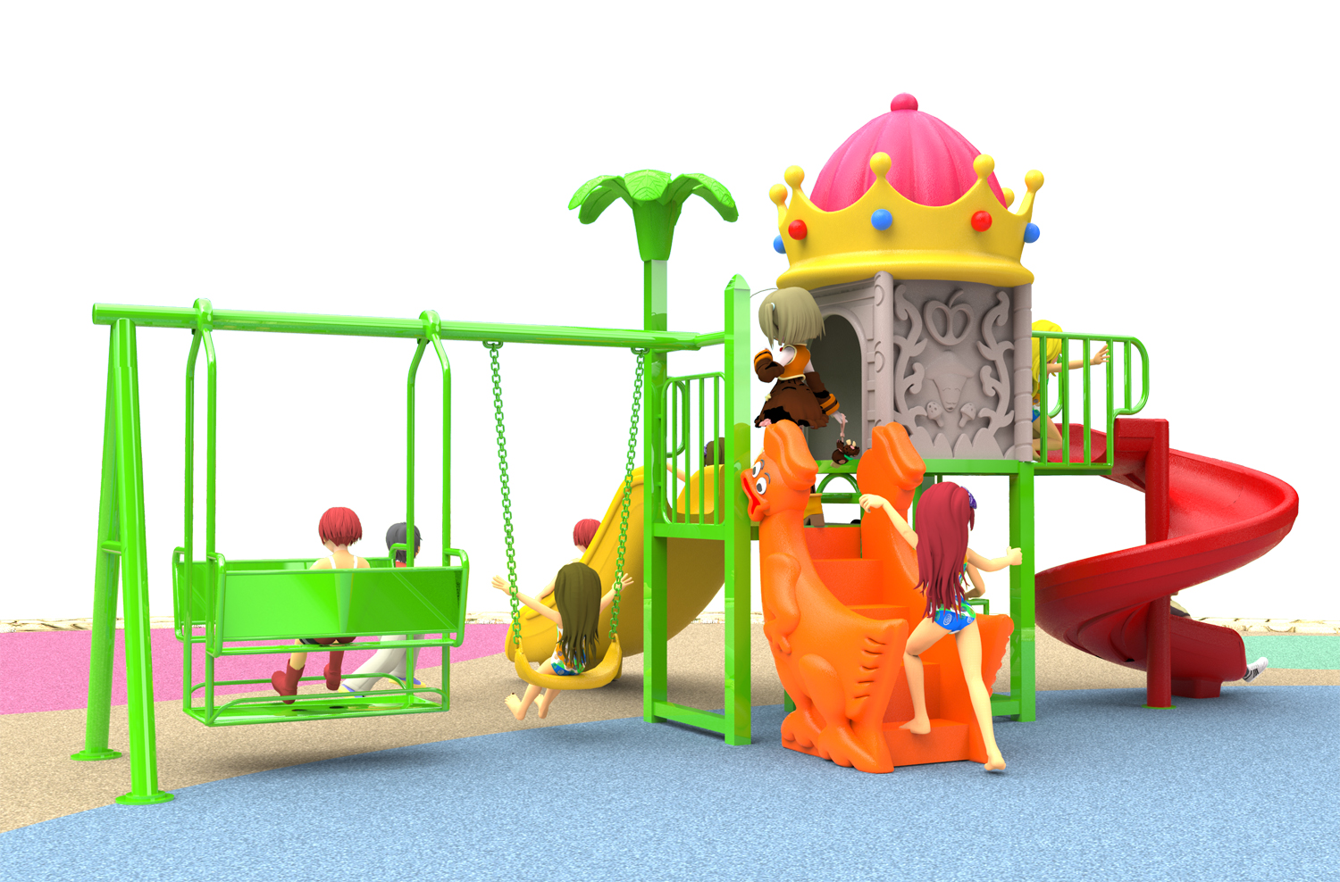 kids outdoor playground set HT-55007