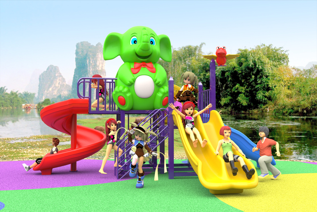 small backyard playground HT-55018