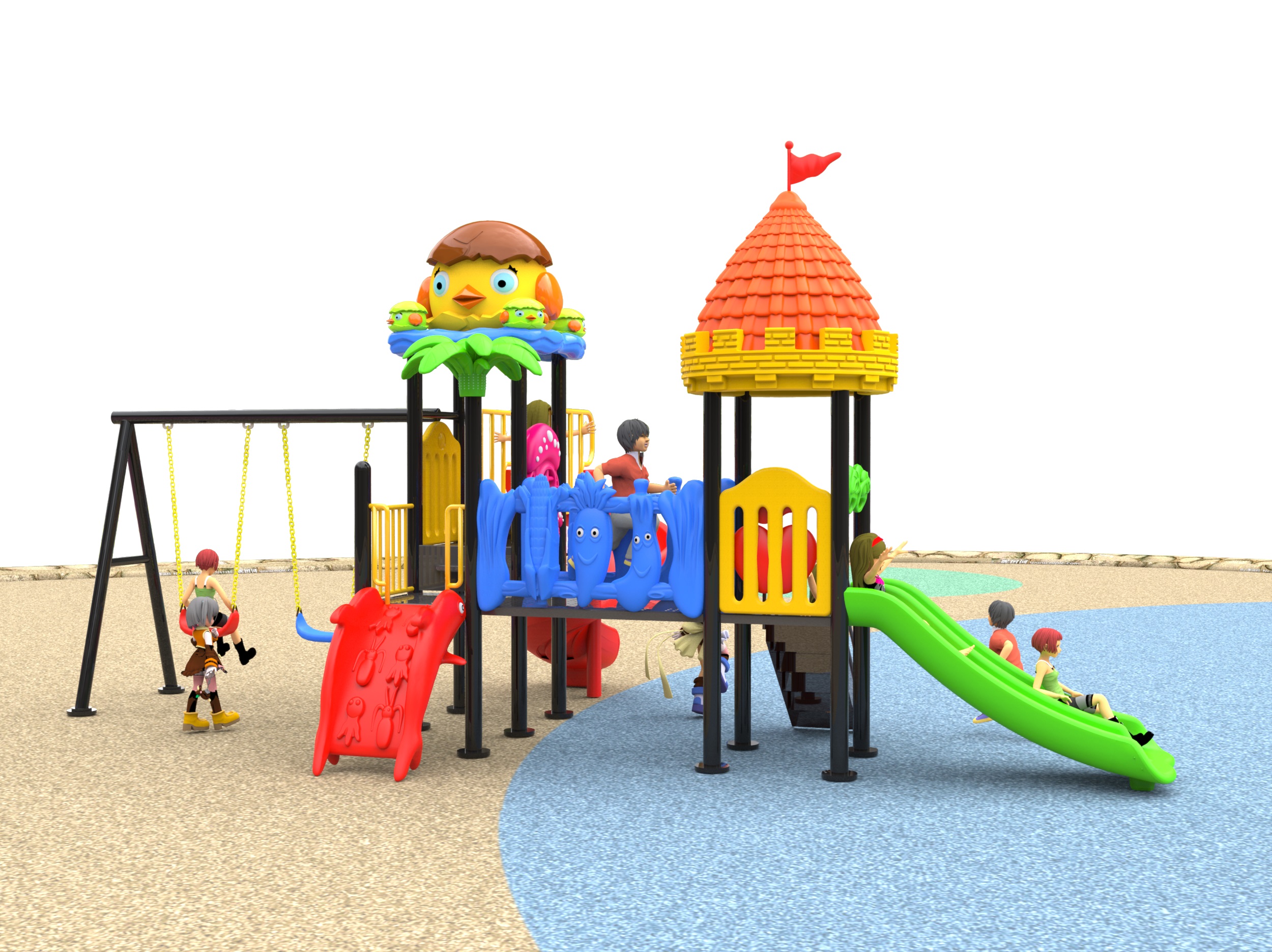 toddlers playground equipment for outdoor HT-76109