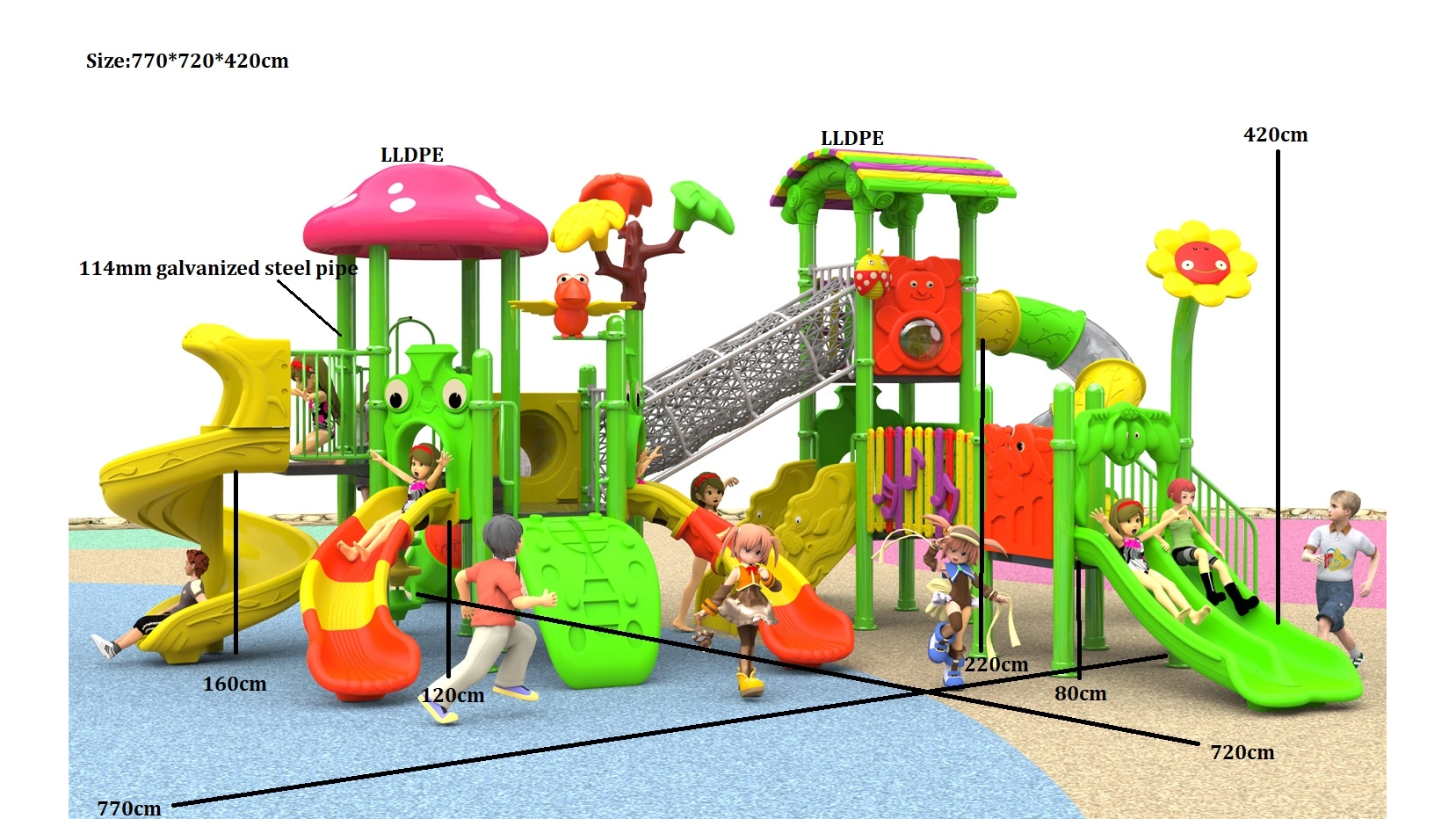 child amusment park playground equipment HT-14009