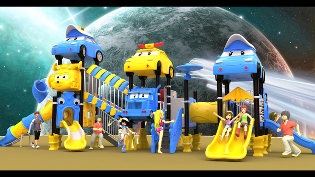 outdoor playground equipment amusement park play HT-14016