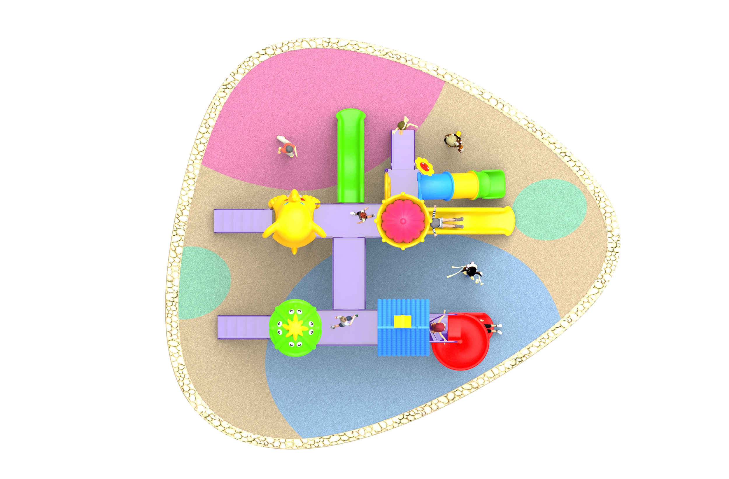 outdoor playground for daycare HT-55073