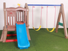 children's playhouse with slide&swing set SLWJ-014