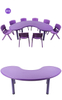 Kindergarten furniture kids plastic table and chair set study desk homework table learning desk for kindergarten SLZ-040