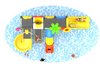 children's water playground HT-89097