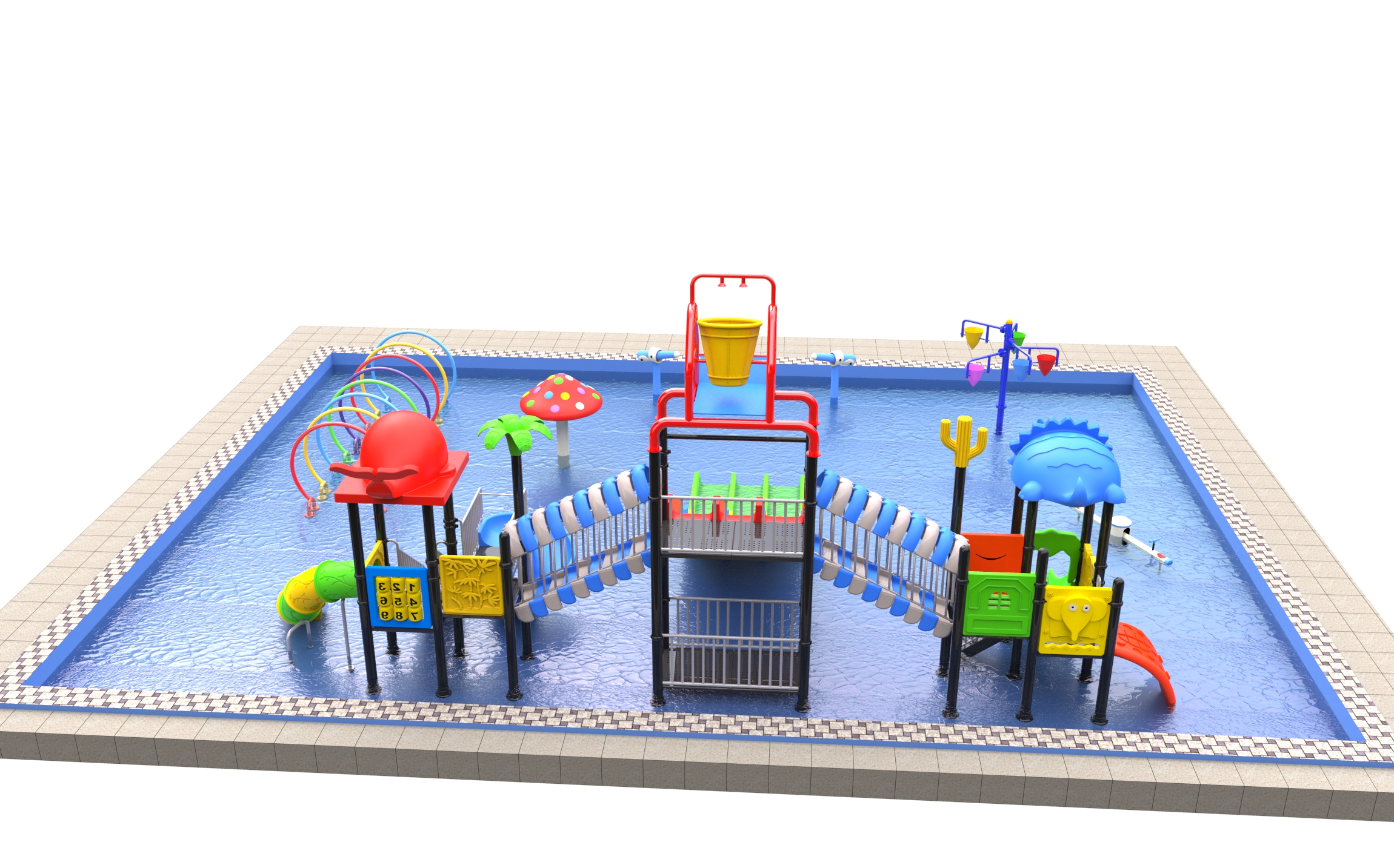 toddler's water playground equipment HT-14206