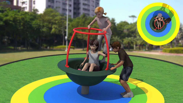 outdoor merry go round ZY-124