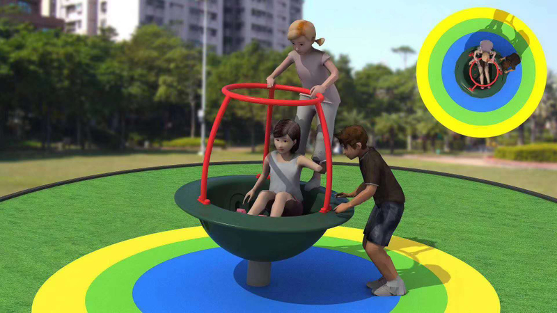 outdoor merry go round ZY-124