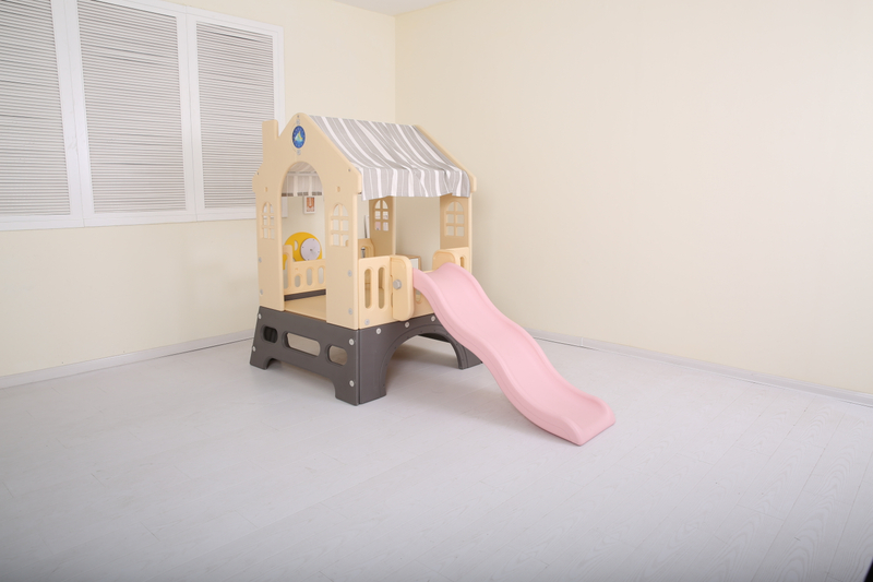 Buy plastic playhouse with slide for kids online SLWJ-021