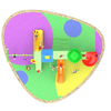 children outdoor playground equipment playset HT-55026