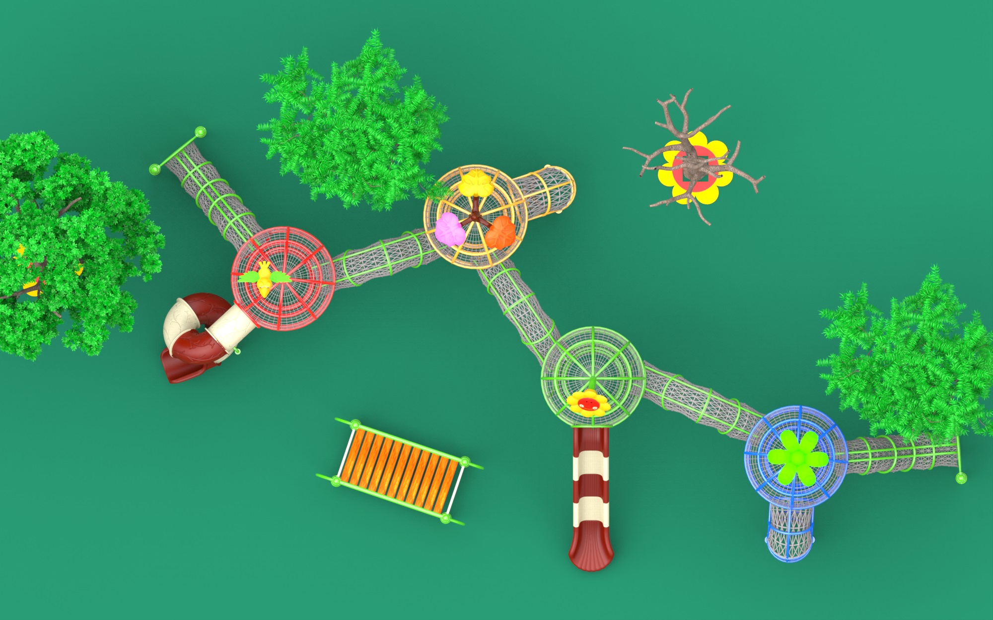 school playground equipment play set TN-094