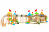 kids backyard wood playground equipment HT-WD23008