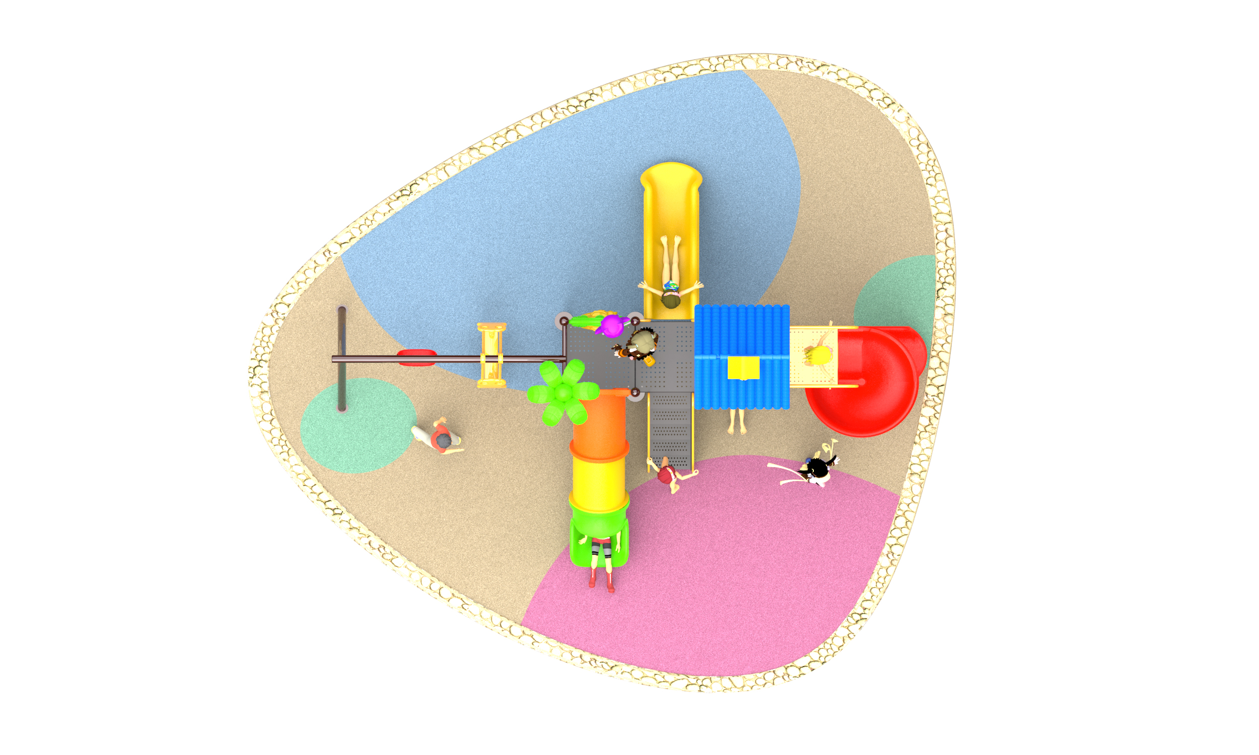 swing and slide playset HT-76057