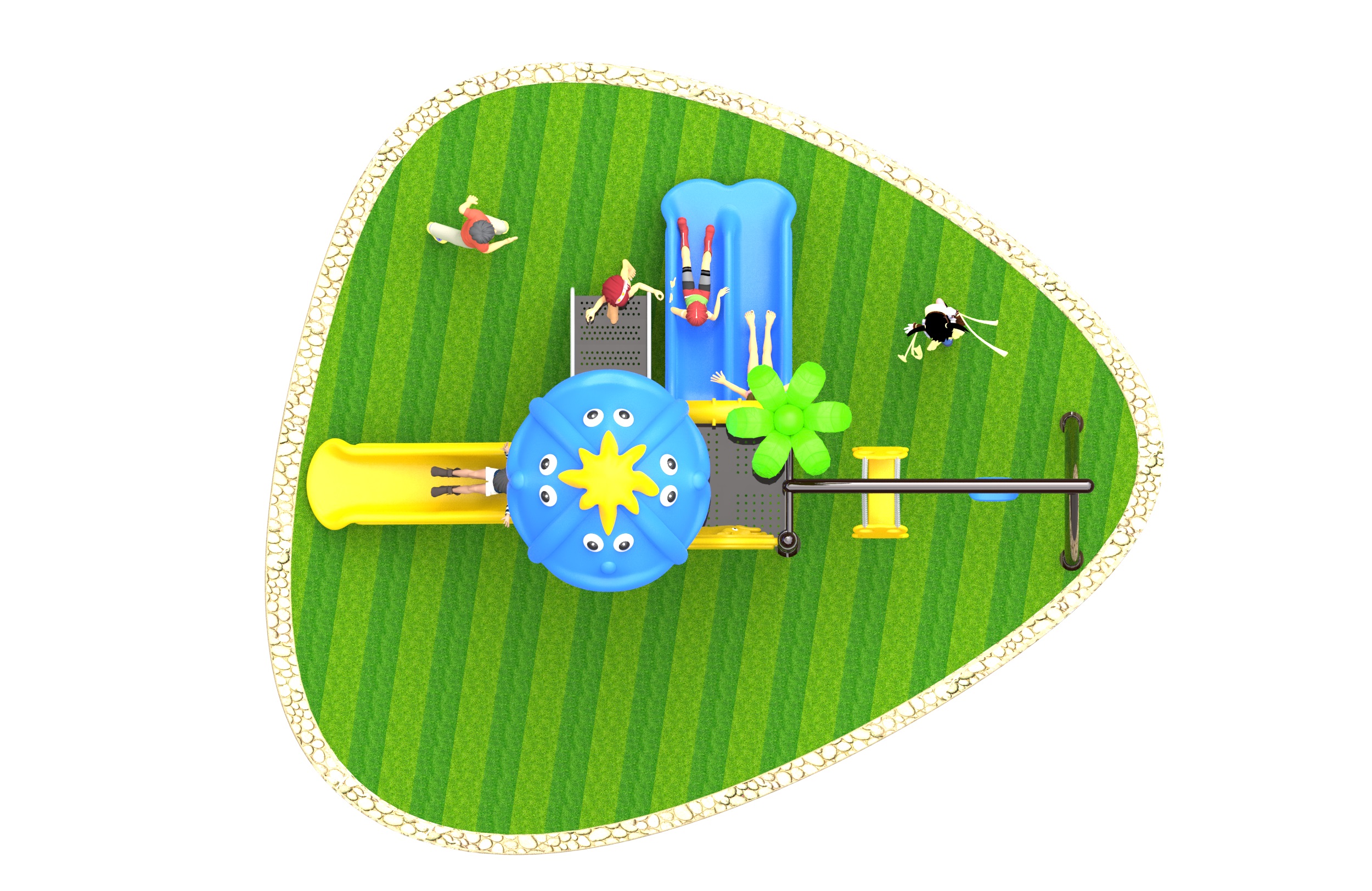 school playground toddler playground equipment HT-89012