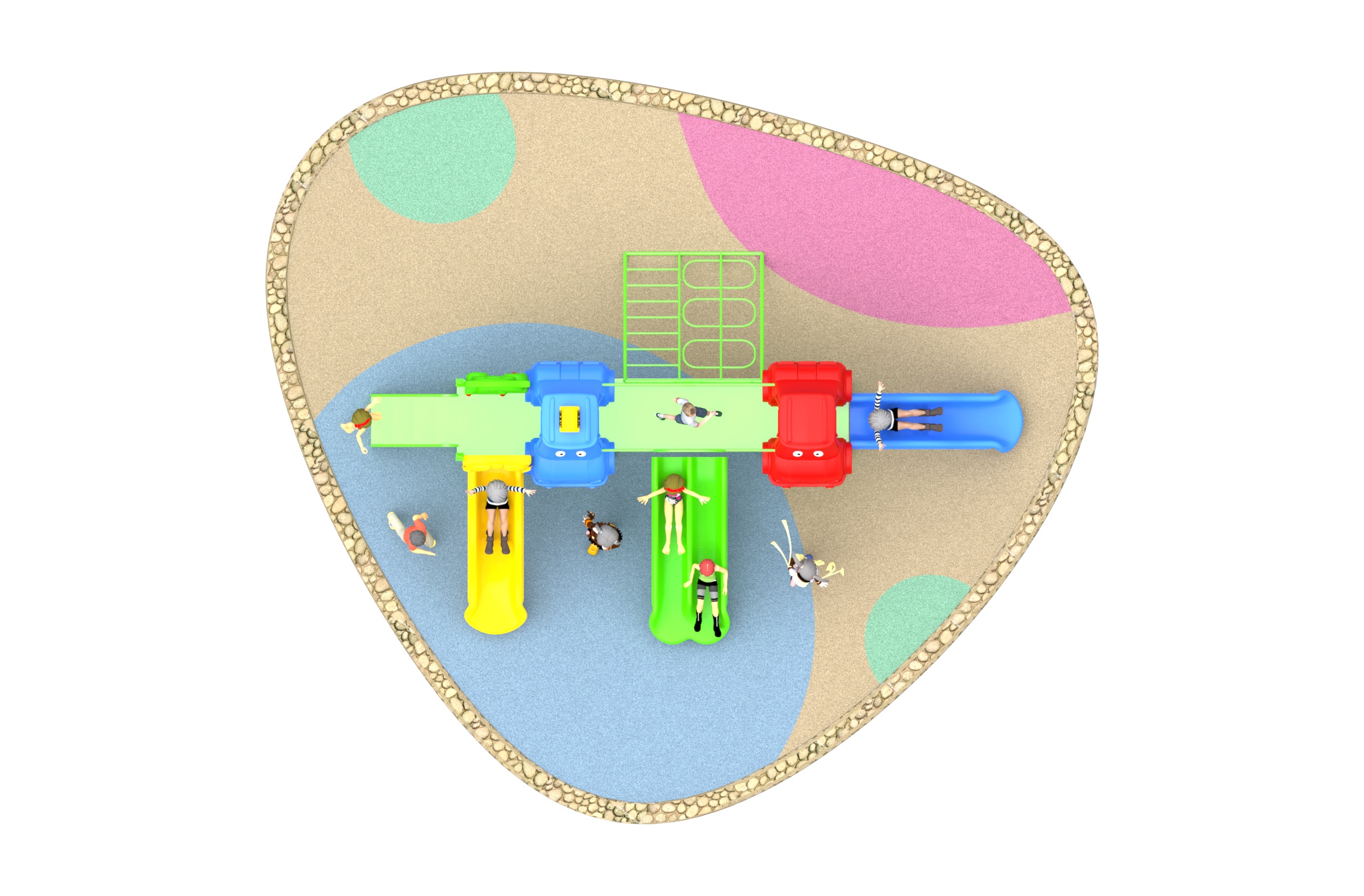 kids play equipment outdoor playground HT-55010