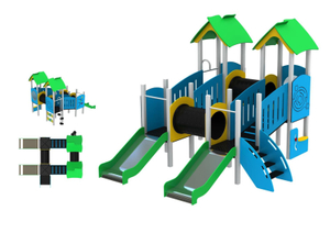 kids outdoor playset outdoor playground equipment custom playground PE-HT-019