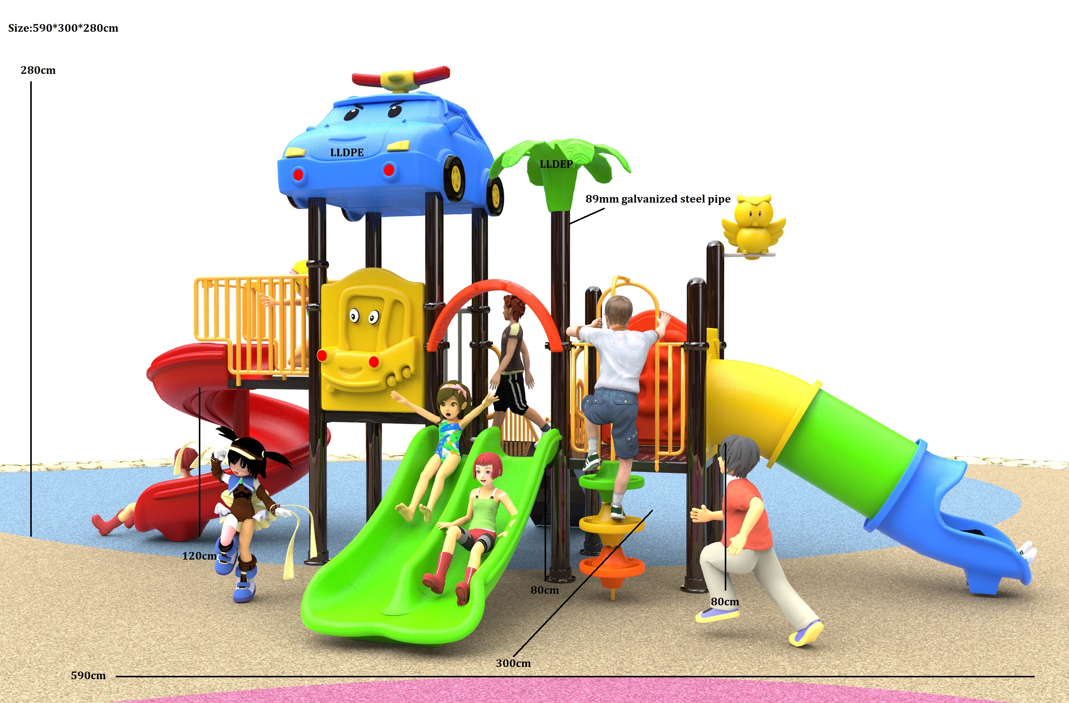 outdoor playground equipment for children HT-89001