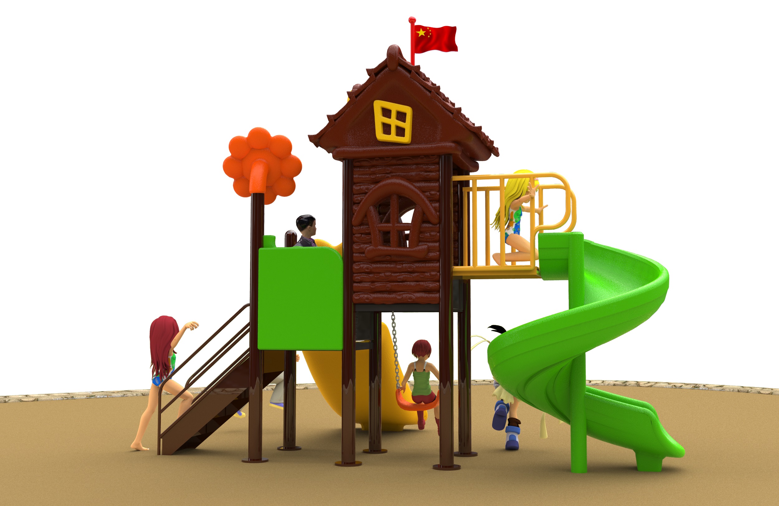 equipment in a playground HT-76099