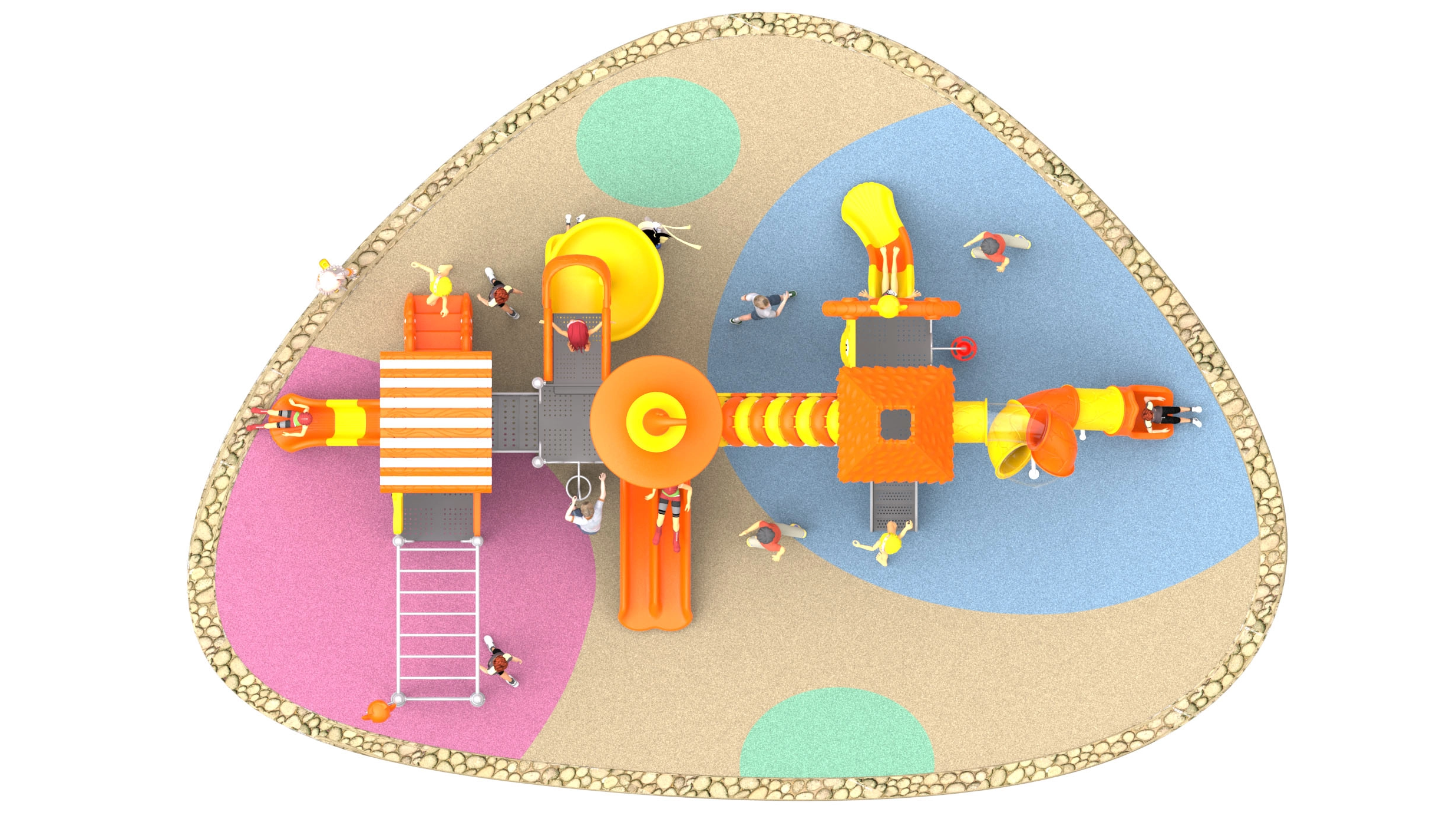 children's outdoor adventure playground HT-14071