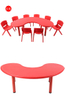 Kindergarten furniture kids plastic table and chair set study desk homework table learning desk for kindergarten SLZ-040