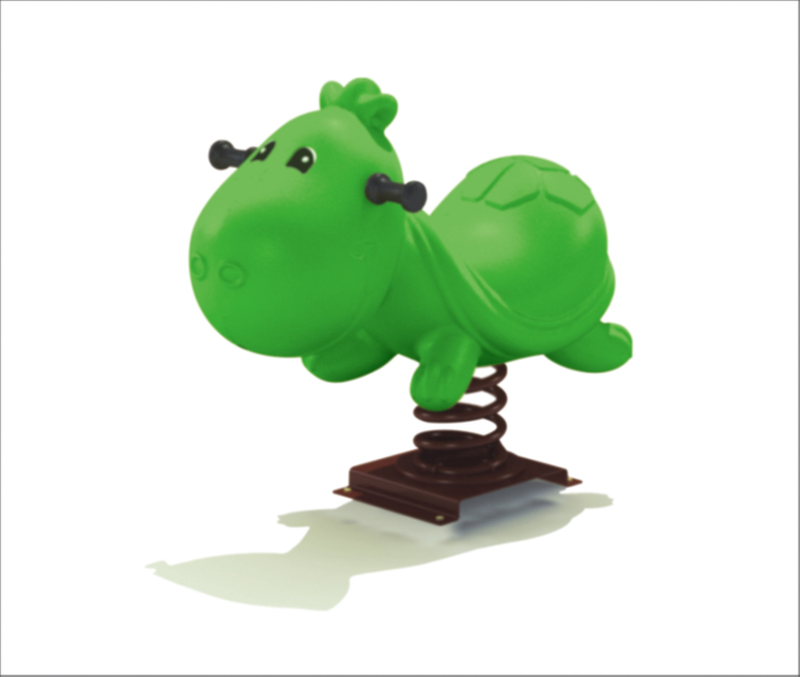 Single seat seesaw on spring YM-127