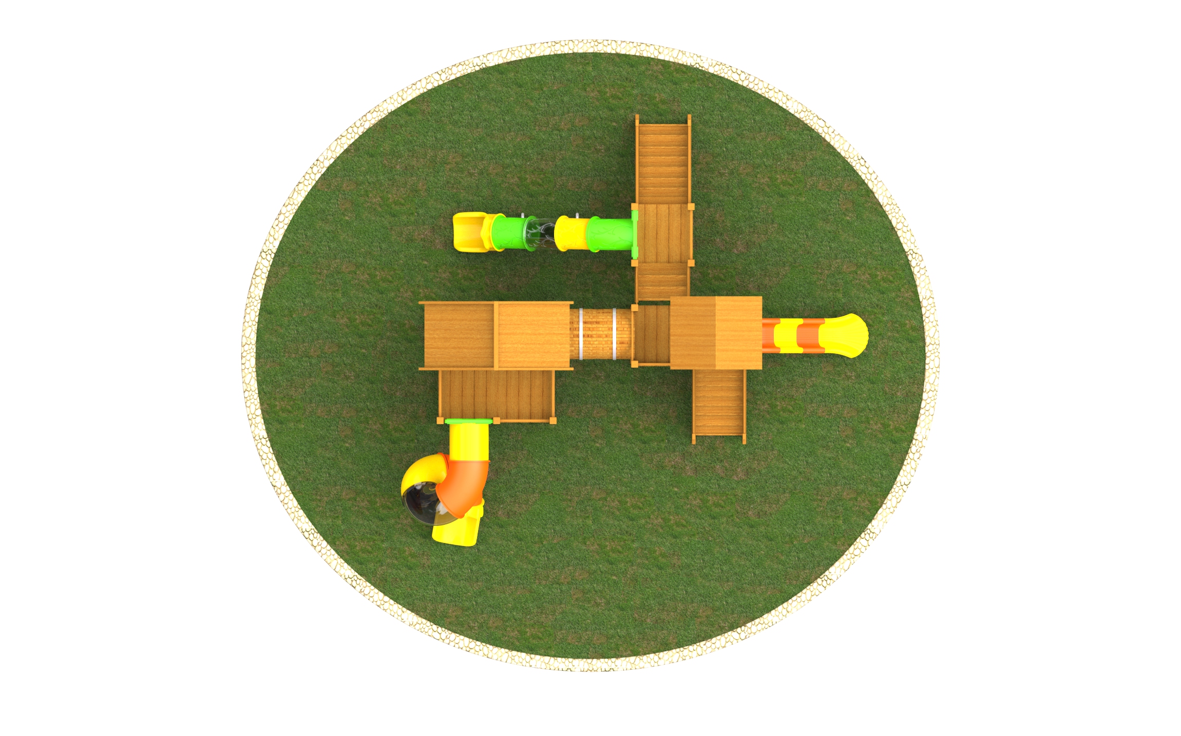 kids outdoor wooden playground equipment HT-WD23002