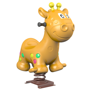 Colorful spring horse in playground park YM-031