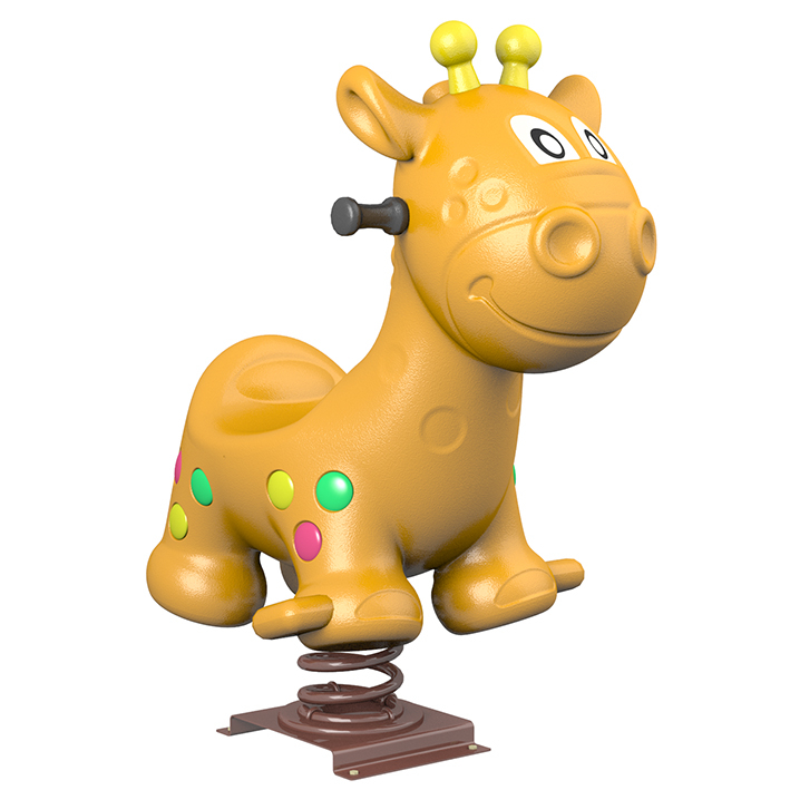 Colorful spring horse in playground park YM-031