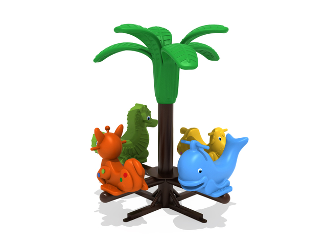 kids outdoor playset merry go round ZY-023