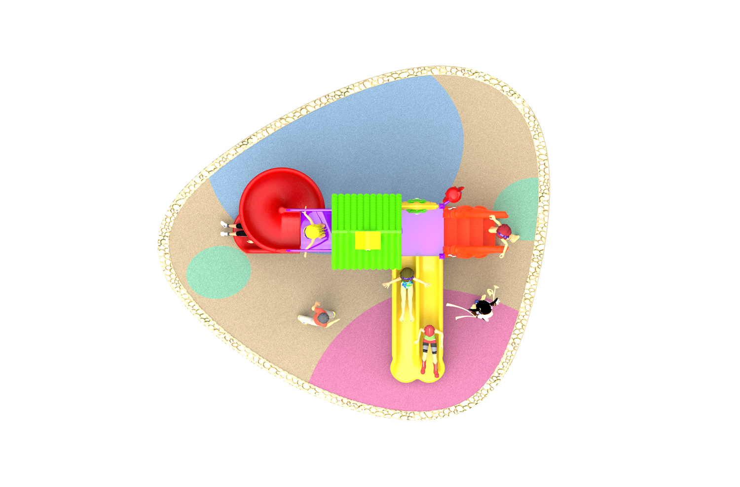 toddlers outdoor playground HT-55009