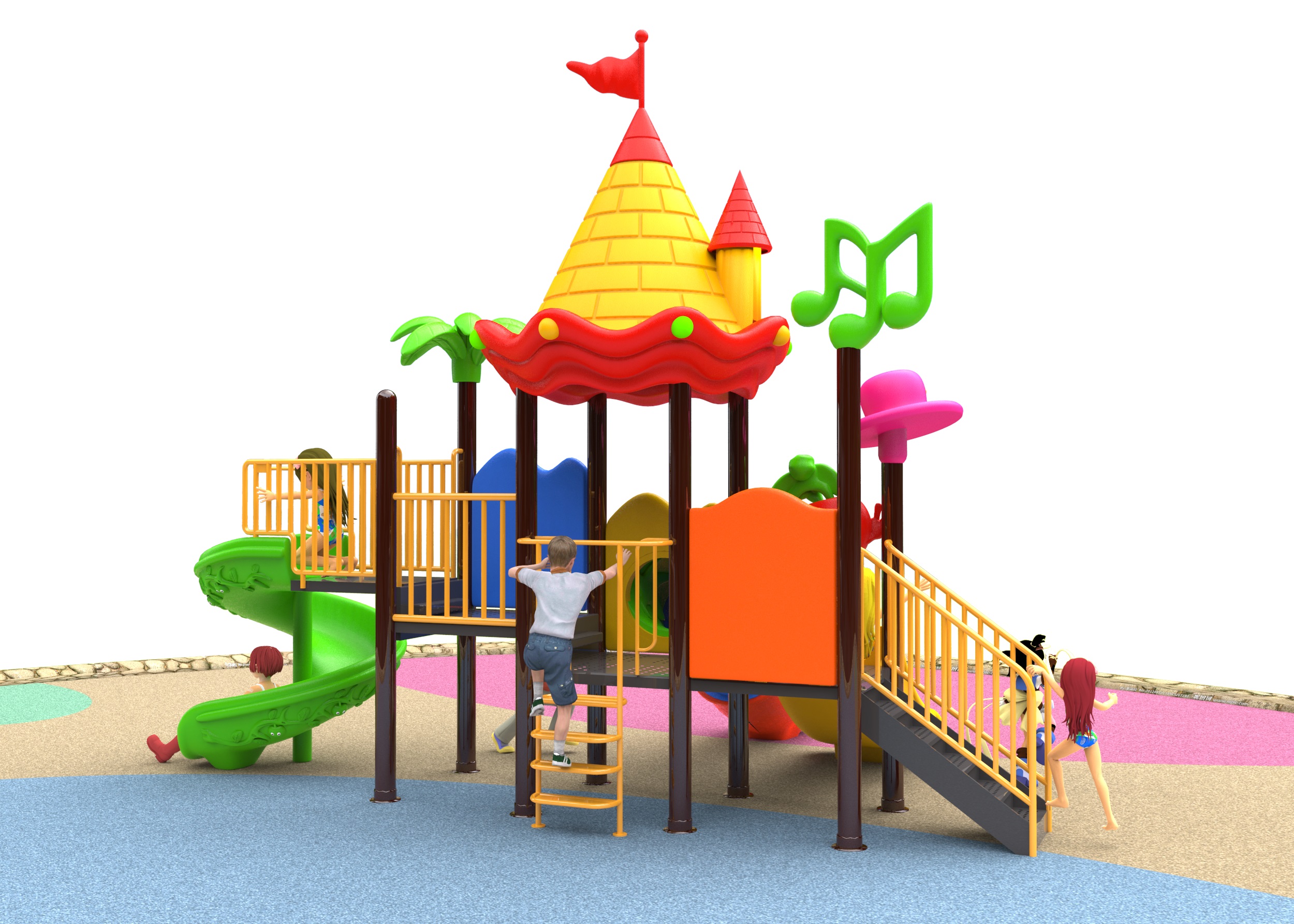 children's plastic playground equipment HT-76147