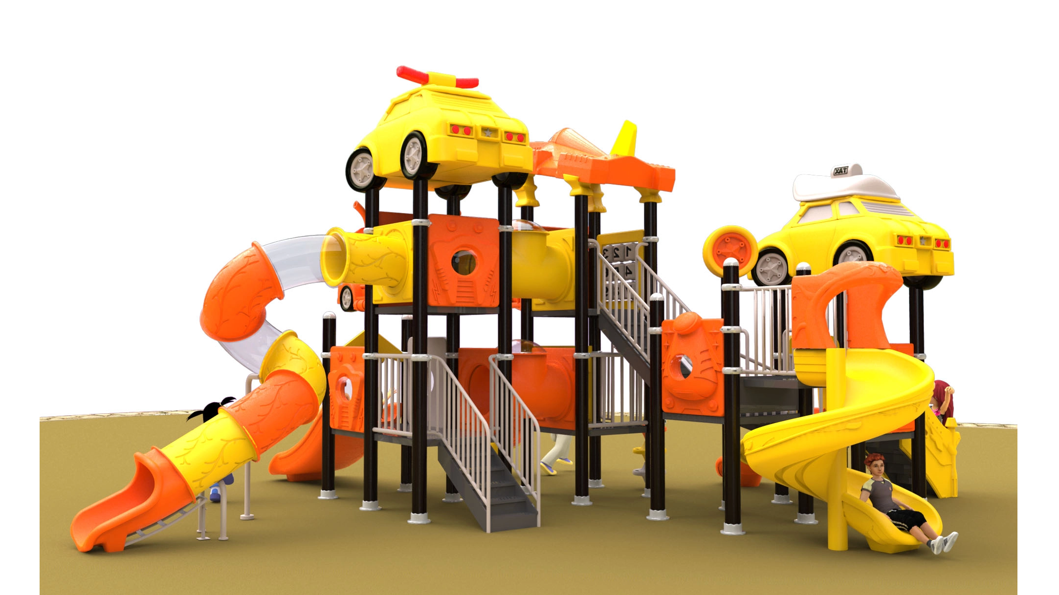Children's Playground Slides, School Grounds Outdoors HT-14022