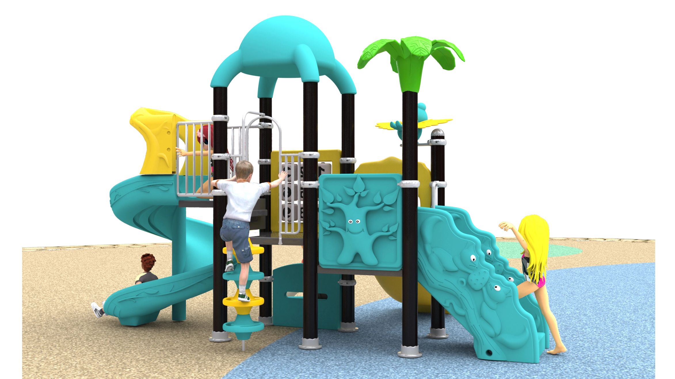 plastic outdoor play equipment HT-14063