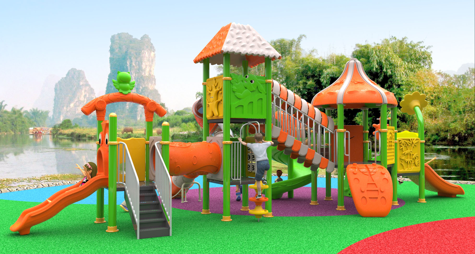 childrens playground slide HT-14079