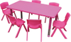 children's plastic table (adjustable) SLZ-009