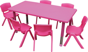 children's plastic table (adjustable) SLZ-009