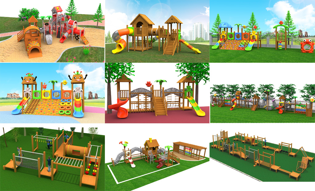 wood playground