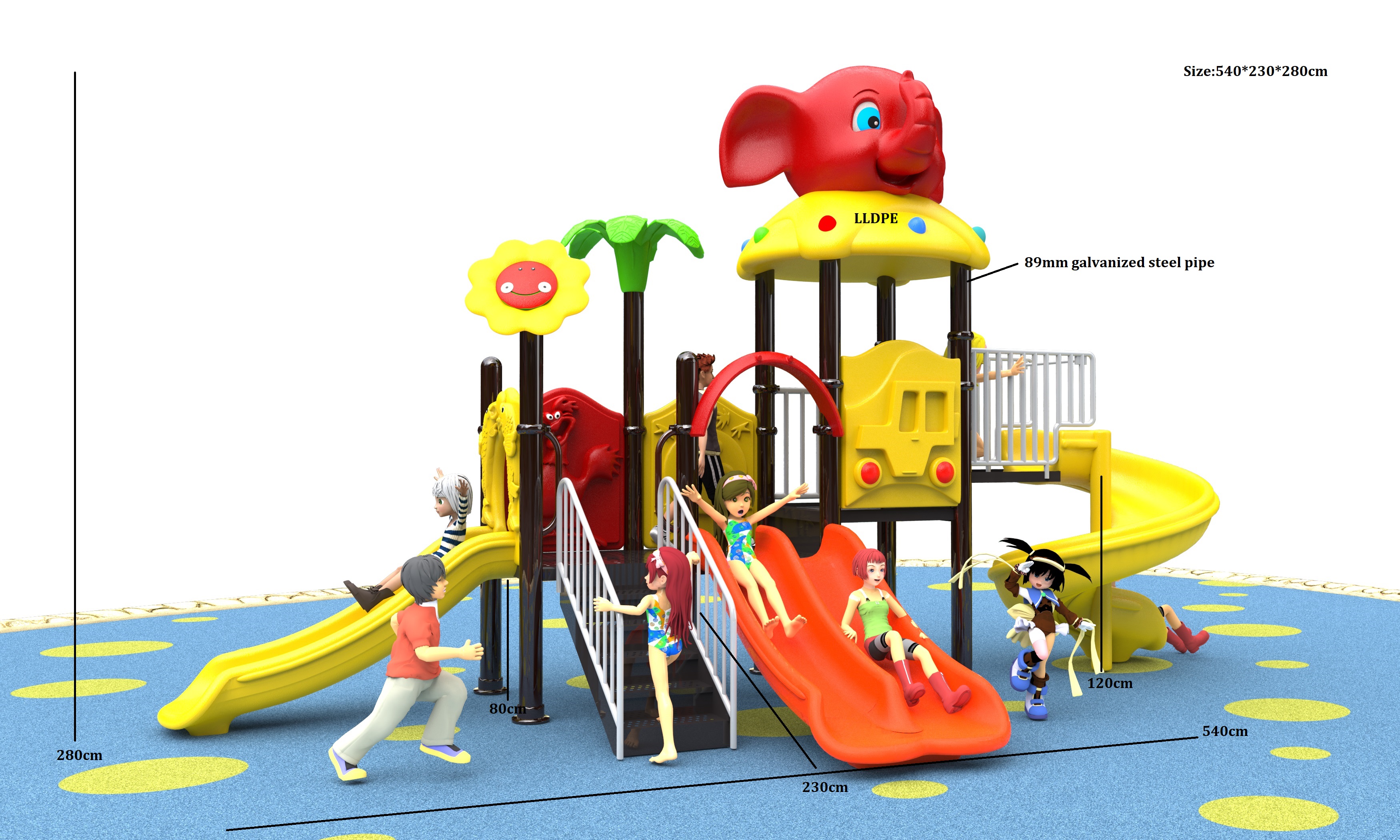 kids outdoor playground set HT-89008