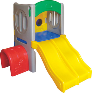 children's plastic playhouse with slide SLWJ-018