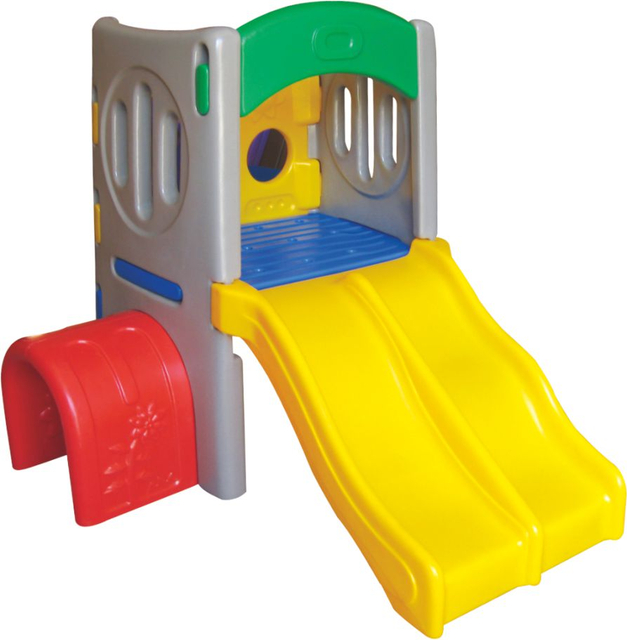 children's plastic playhouse with slide SLWJ-018