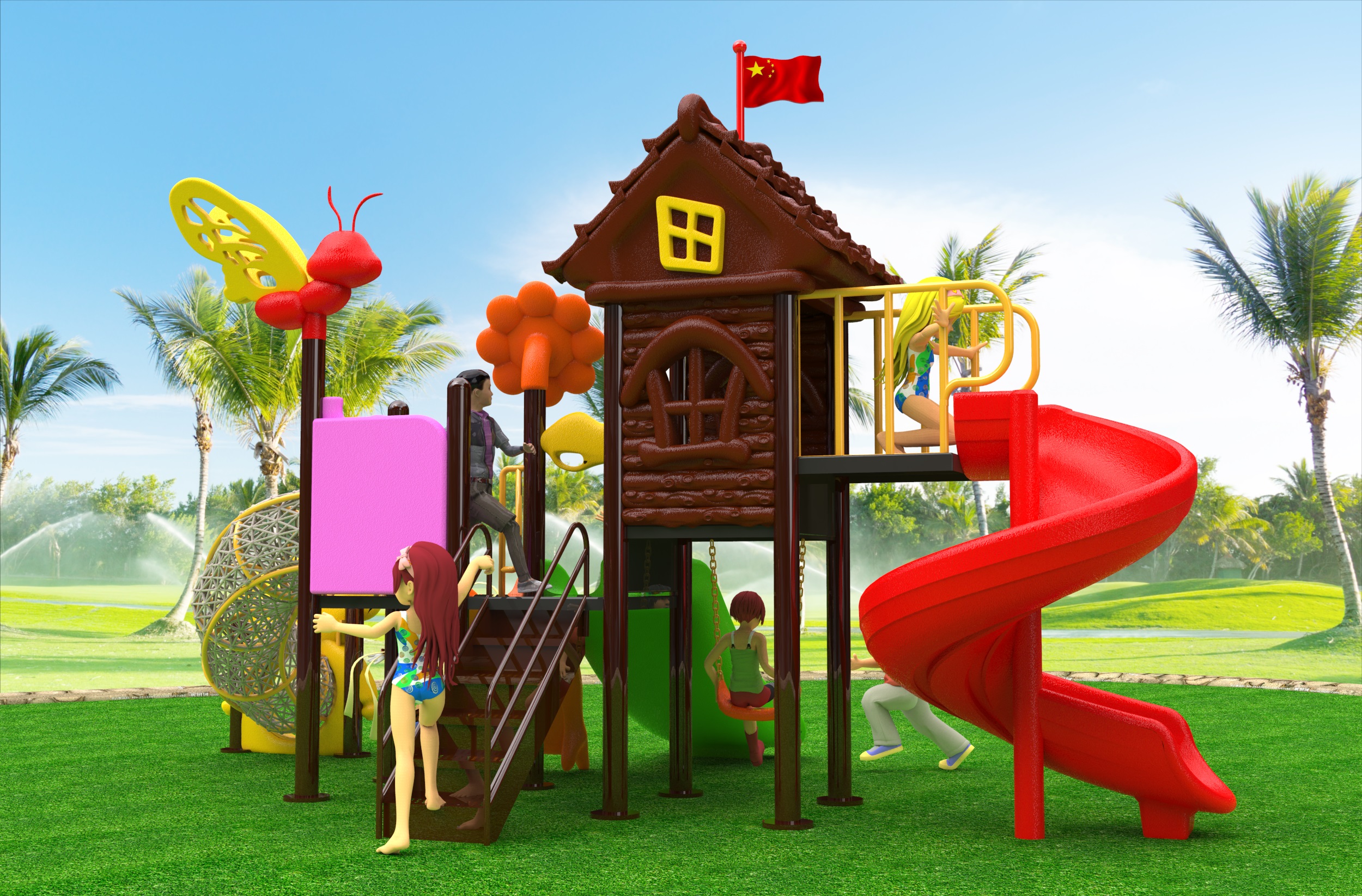 children's garden play area HT-76101