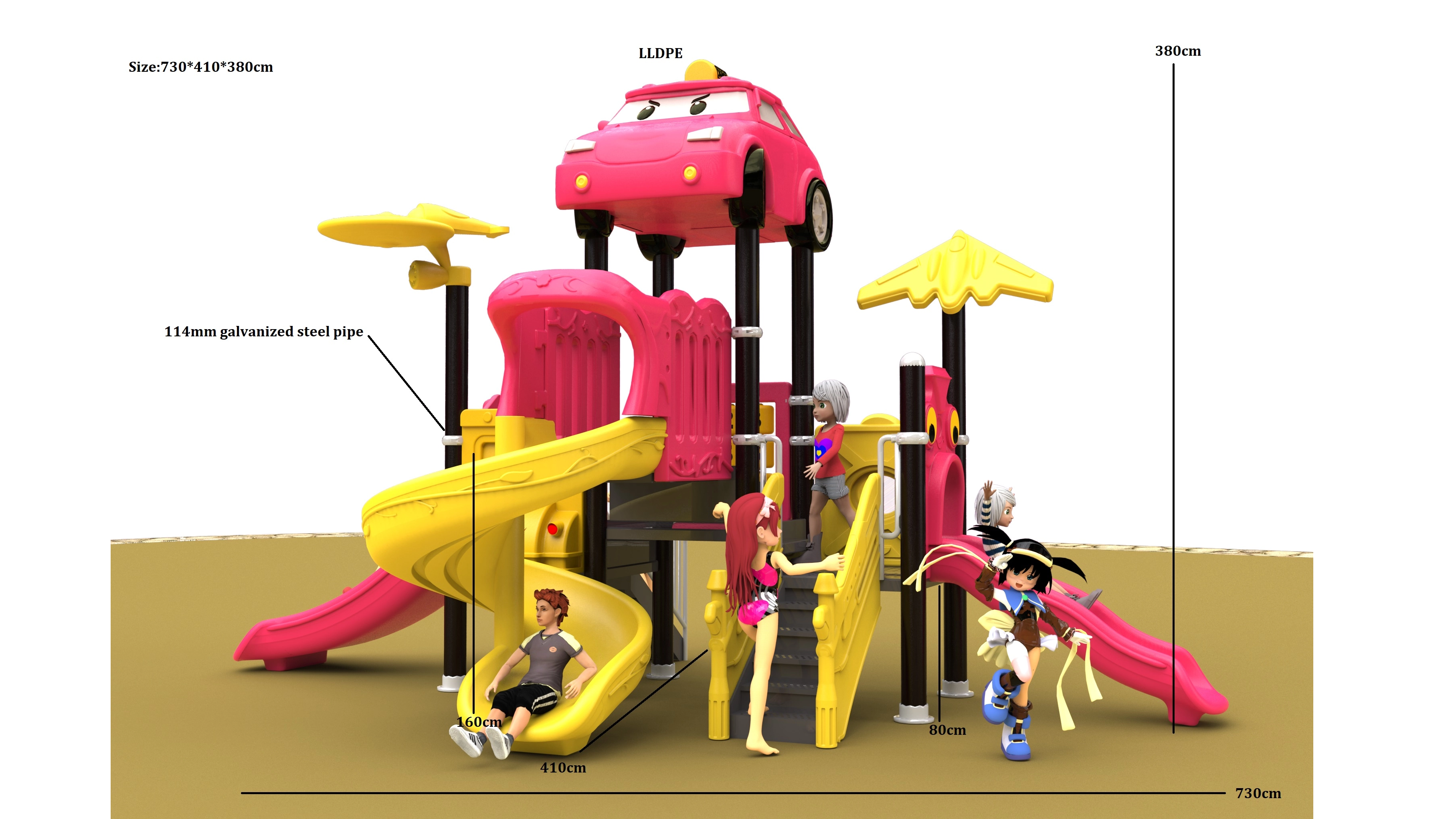 kids outdoor playset outdoor playground equipment HT-14013