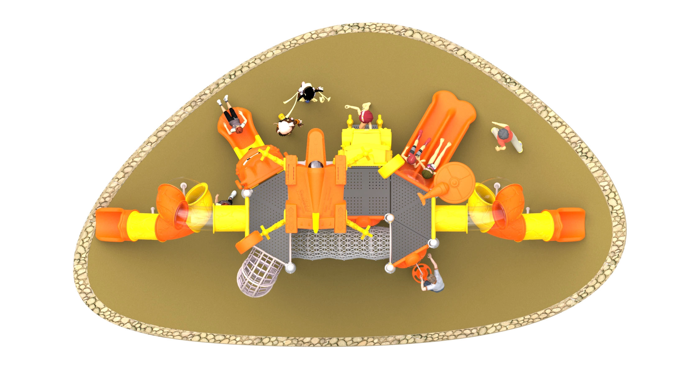 kids custom playground outdoor playground equipment HT-14020
