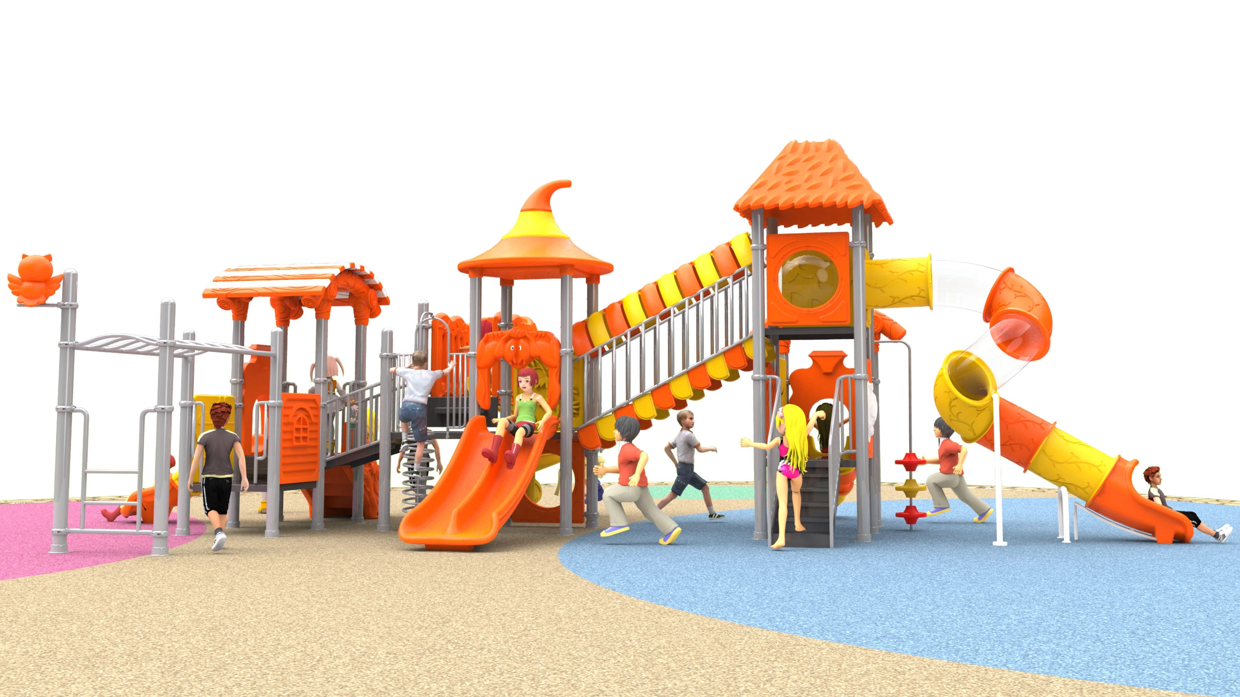 children's outdoor adventure playground HT-14071