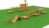 children's wooden playground equipment HT-WD23020