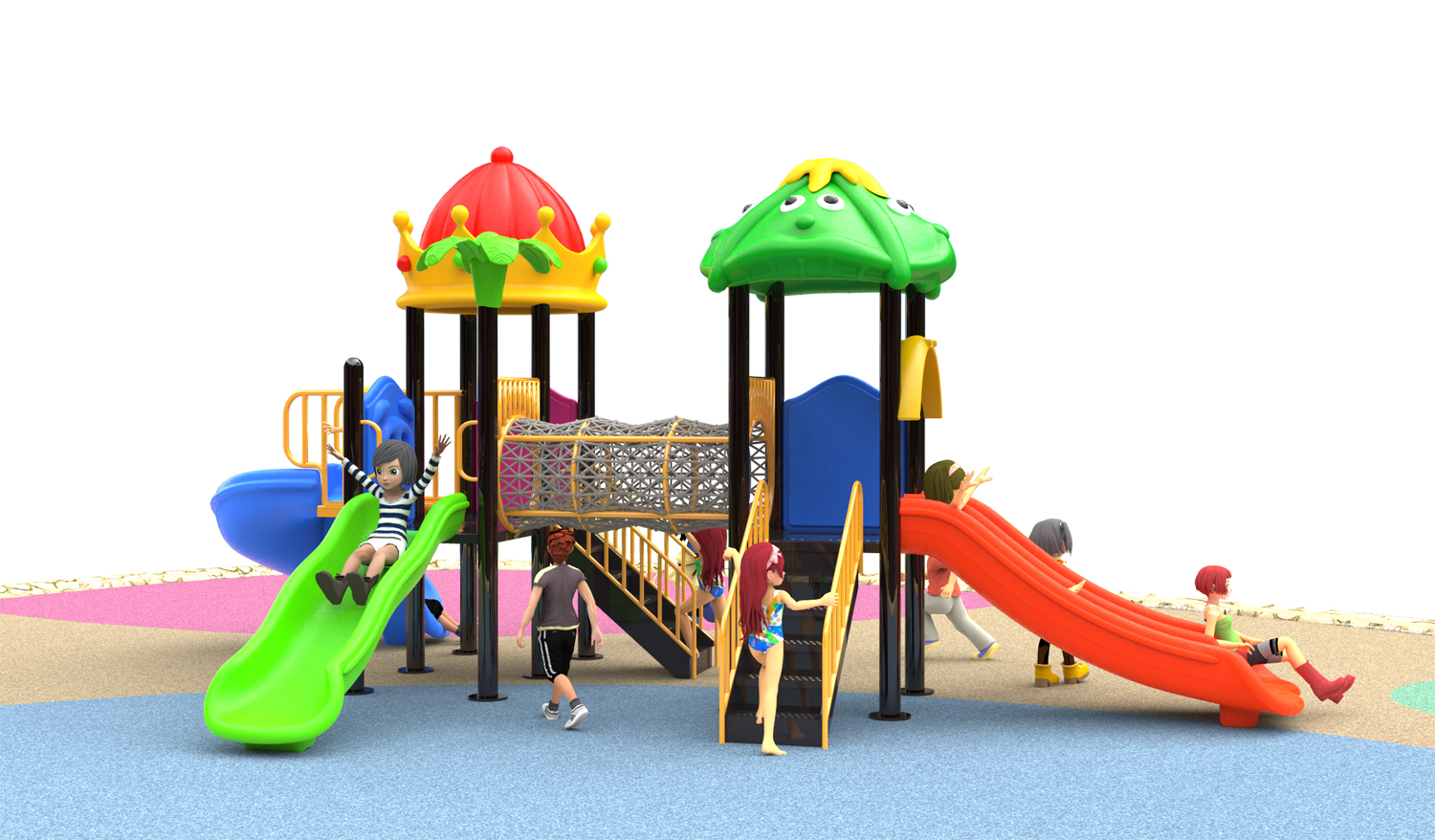children outdoor playground equipment playset HT-76022